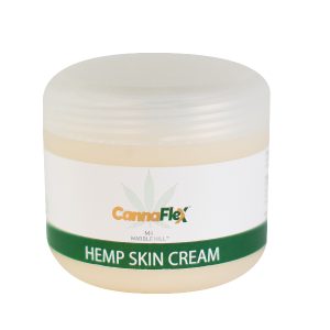 Jar of Marble Hill CannaFlex Hemp Skin Cream with Front label