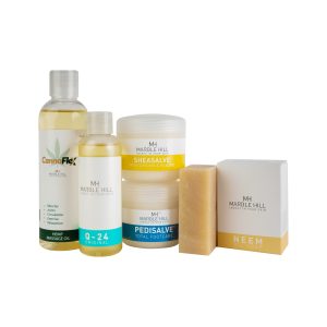 Display of Marble Hill Natural Skincare Products