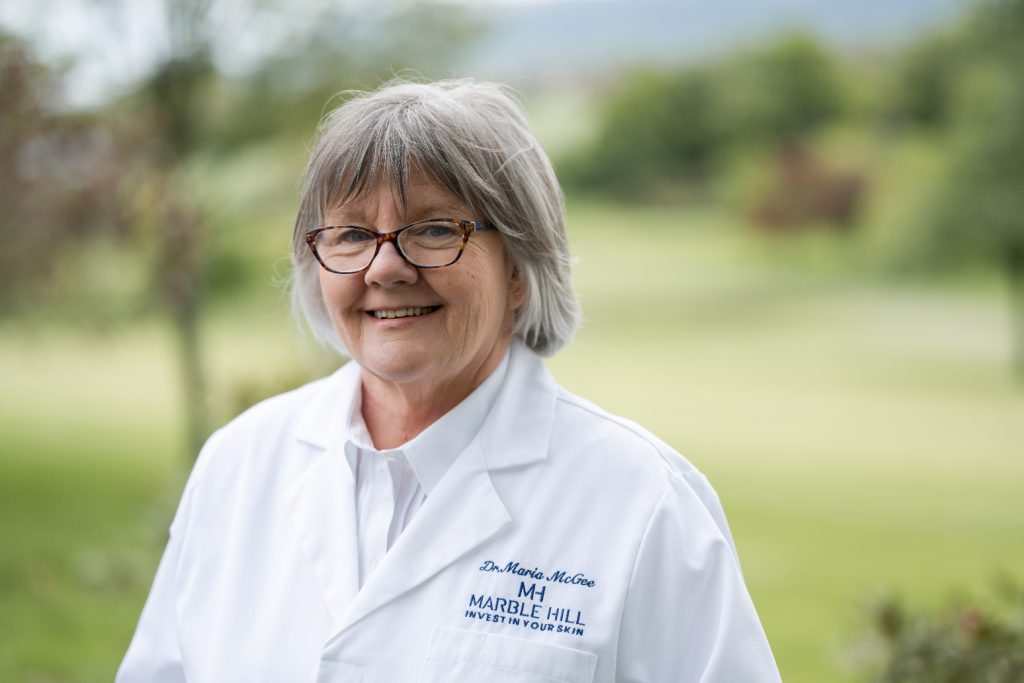 Dr Maria McGee, founder of Marble Hill. Dr McGee undertook research to create a natural soap to help with her son's eczema.